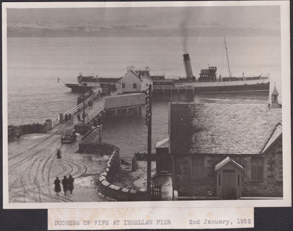P.S. Duchess of Fife at Innellan Pier, 2 January 1952