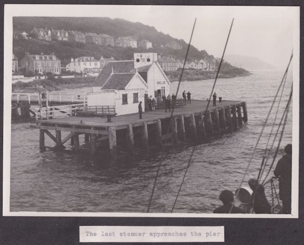 Last Steamer Approaches Innellan Pier